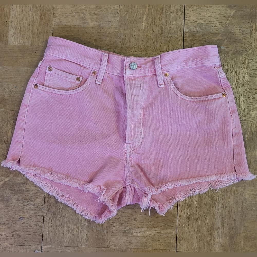 Pink Denim Women's Shorts